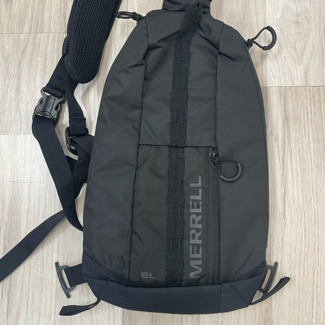 Merrell Black Nylon Solid Sling Bag Backpack