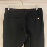 White House Black Market Women's Size 6 Black Solid Cropped Capri