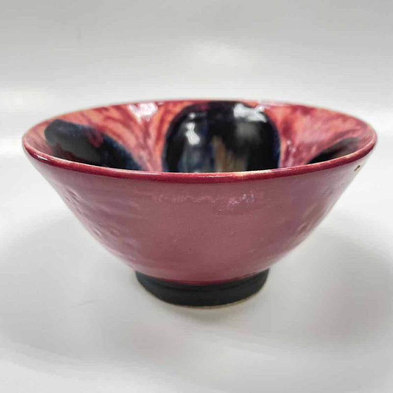 Handmade Carolyne - Santa Fe Pink-Black Pottery Bowl