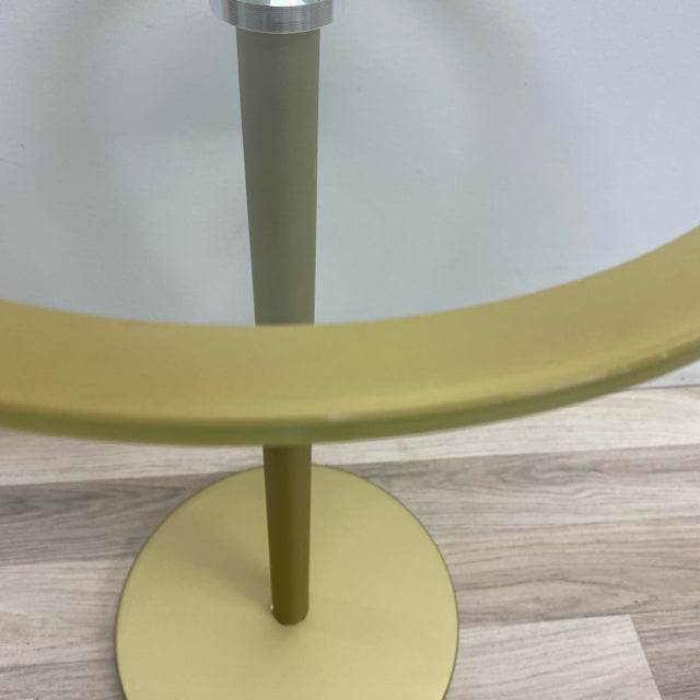 Round Gold-Clear Metal-GLass Table