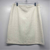 J.McLaughlin Size L-10 Women's Off White Brocade Pull On Skirt