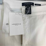 Lafayette 148 Size 14 Women's White Solid Straight Leg Jeans