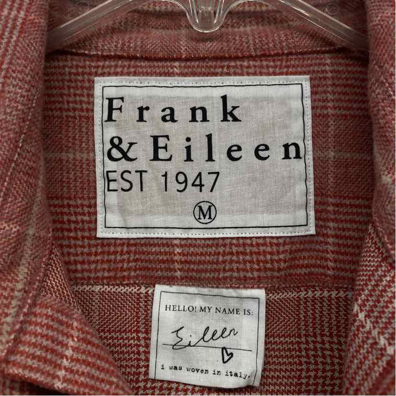 Frank & Eileen Est 1947 Size M Women's Red-White Plaid Button Up Shirt