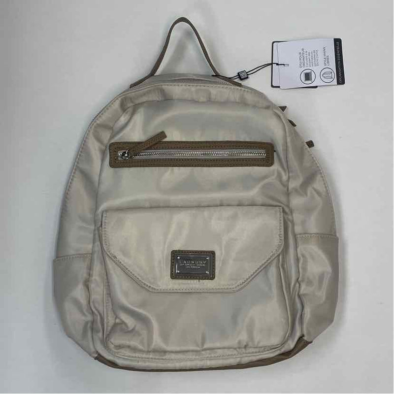 Laundry by Shelli Segal Beige Nylon Colorblock Backpack Backpack