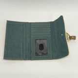 Guess Green-Tan Denim Wallet