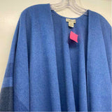 Neiman Marcus Size One size Women's Blue Stripe Open Front Poncho-Cape