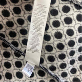 Chico's Women's Size 1-M Black-White Polka Dot Open Front Jacket