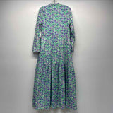 Hyacinth House Size M Women's Green-Purple Floral Maxi Dress