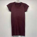 Lululemon Size 2-XS Women's Burgundy Cut Out Pullover Activewear Top