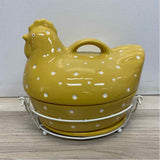 Temptations Yellow-White Ceramic Bakeware