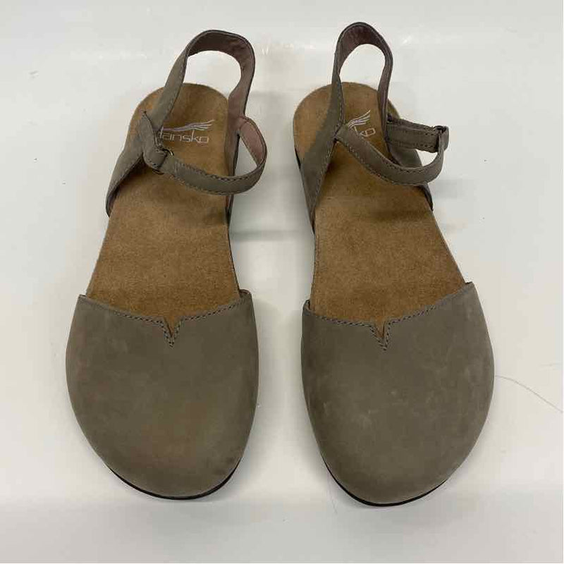 Dansko Size 38-7.5 Women's Tan Solid Slingback Shoes