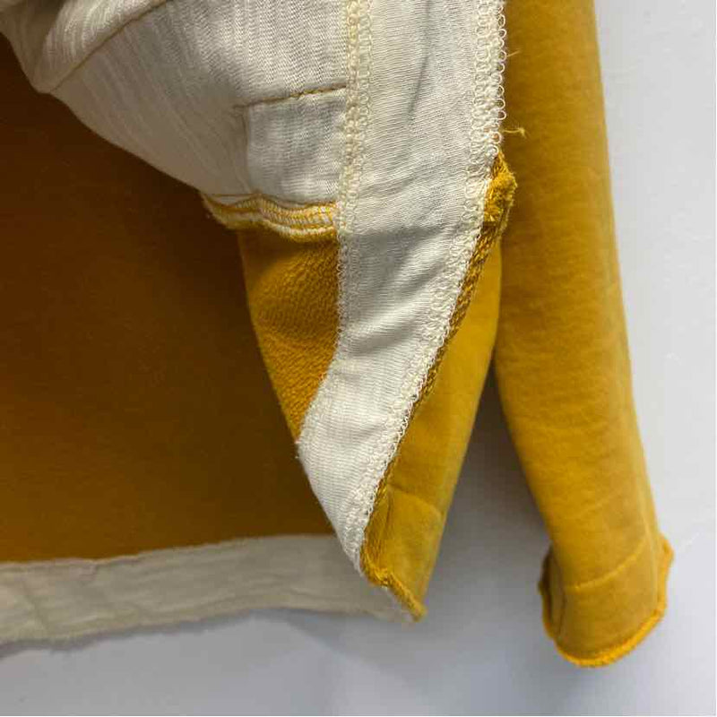 Carbon 2 Cobalt Women's Size L Yellow Solid Button Up Sweatshirt