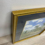 Framed print of claude Monet's painting View of Vetheuil