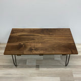 Handmade Brown Walnut Wood Coffee Table