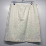 J.McLaughlin Size L-10 Women's Off White Brocade Pull On Skirt