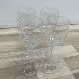 Wedgwood Vera Wang Blanc Sur Blanc Stemmed Wine Glass - Set of 4