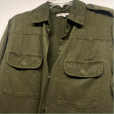 Willow & Clay Women's Size M Green Solid Utility Jacket
