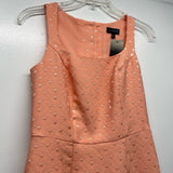 The Limited Size XS- 0 Women's Peach Brocade Sleeveless Dress