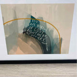 Beige-Multi Wall Decor "You are worthy of Love
