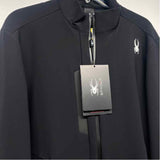 Spyder Women's Size Xl Black Solid Zip Up Jacket