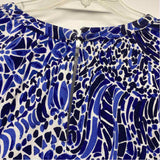 Lilly Pulitzer Size S Women's Blue-White Pattern Short Romper
