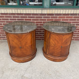 Brown Wood-Stone Table