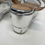 Cole Haan Size 7.5 Women's Silver Solid Strappy Sandals
