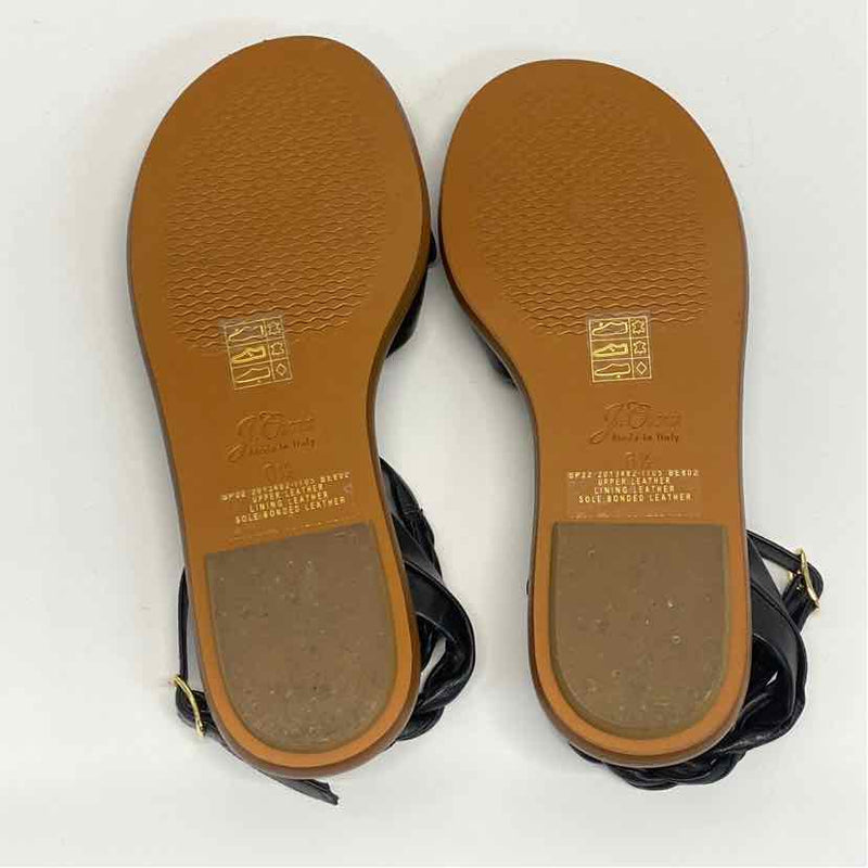 J.Crew Size 6.5 Women's Black Solid Strappy Sandals