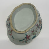 White-Multicolor Ceramic Chinese  Bowl