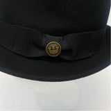 Goorin Bros Black Wool Solid Fedora Hat