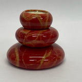 Made in Italy Votive Red Marble Candle Holder(s) - Set of 3