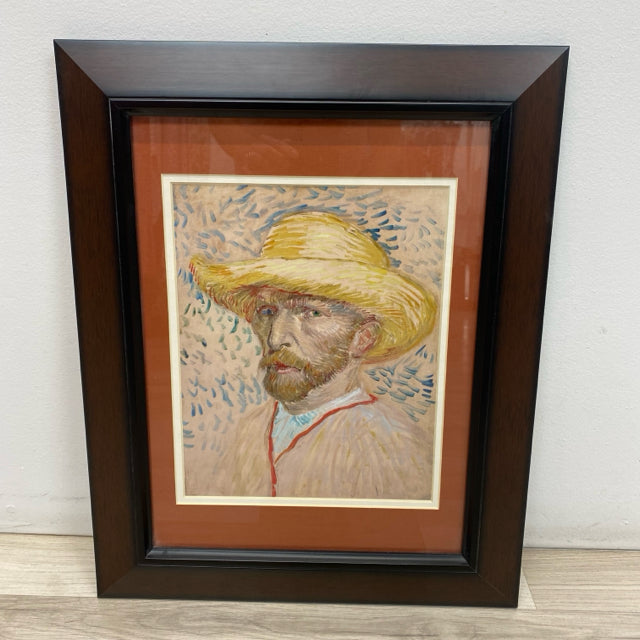 Vincent Van Gogh " Self Portrait" with Straw Hat