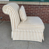 Beige-Gold Stripe Chair