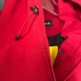 Kristen Blake Women's Size S Red Solid Zip Up Coat