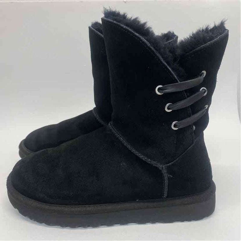 Ugg Size 6 Women's Black Solid Short Boots