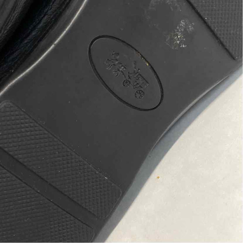 Coach Size 9 Women's Black Pebbled Loafer Flats