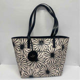 Kate Spade Black-Tan Floral Tote Handbag