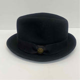Goorin Bros Black Wool Solid Fedora Hat