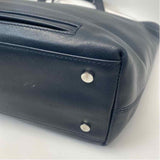 Knomo Mini Maddox  Navy Leather Solid Tote Handbag