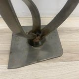 Contemporary Welded Gray Steel Sculpture