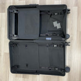 Velo Black Solid Suitcase Carry on expandable to Checking Bag