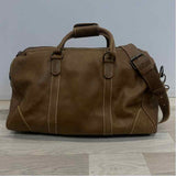 Root Beige Distressed Duffle Bag