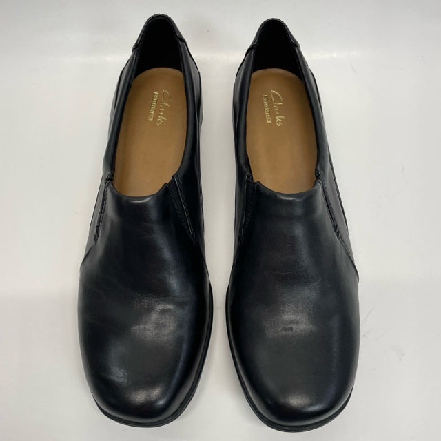 Clarks Collection Size 11.5 Women's Black Solid Slip On Shoes