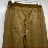 Flamingals Size M- (6-8) Women's Tan Solid Pull On Capri