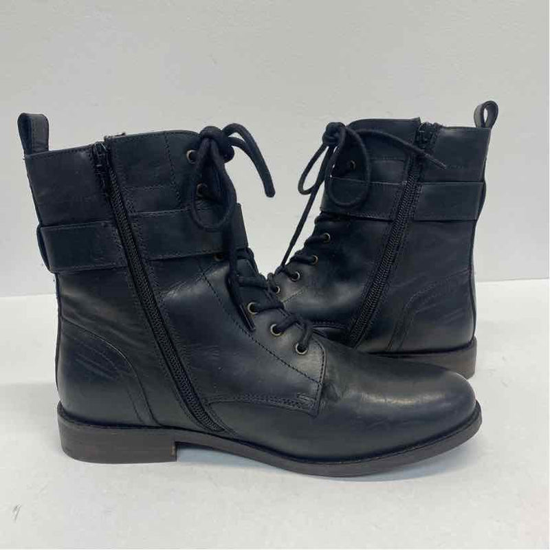 FatFace Size 7 Women's Black Solid Ankle Boots