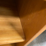 Brown Wood 8 Shelf Low Rise Entertainment Center