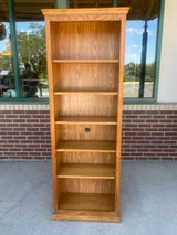Brown Solid Oak Bookcase