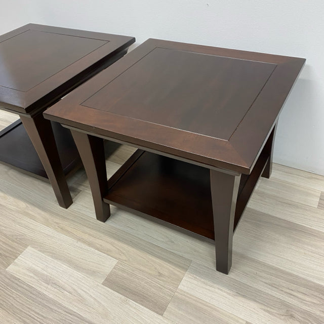 Side Brown Wood Table