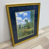 Framed print of claude Monet's painting View of Vetheuil