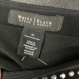 White House Black Market Size M Women's Black Beaded Shift Dress